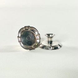 Lysestager (par) - vintage s�lvstager til kertelys