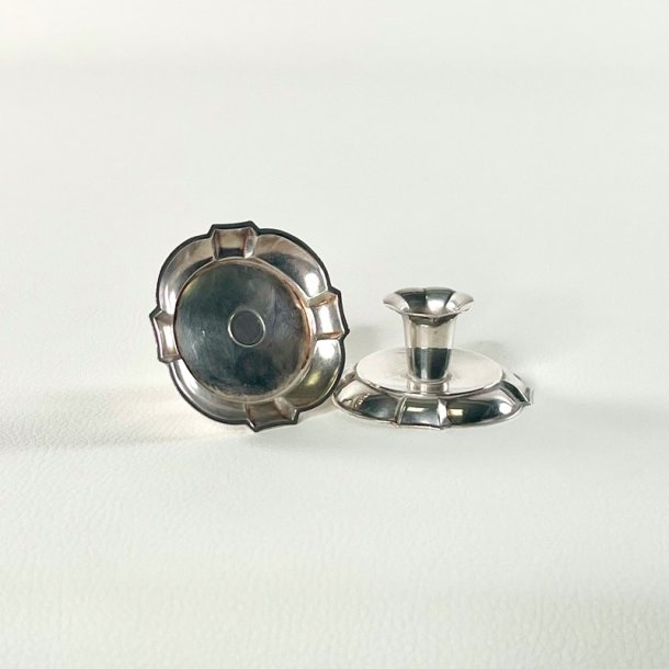 Lysestager (par) - vintage s�lvstager til kertelys