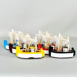 Fiskekutter - mini (ske m/6 stk) 