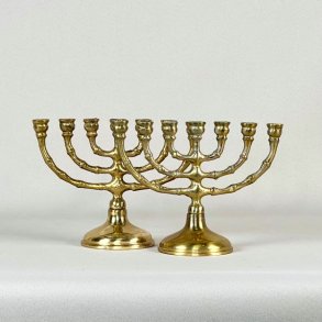 Miniature kirkestage (Menorah) - 7-armet lysestage