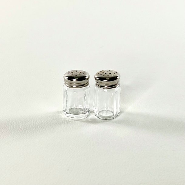 Mini salt &amp; peber s�t med metal-top