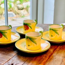 Mokka kopper (4 stk) - italienske