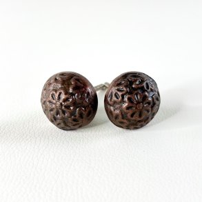 M�belknop - metal, bruneret 