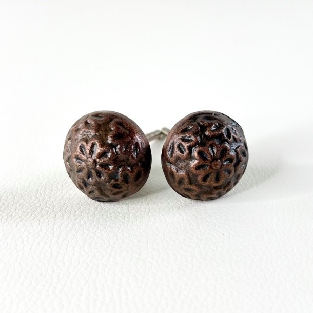 M�belknop - metal, bruneret 