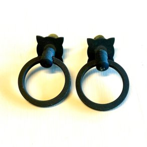 Mbelgreb - hngegreb, ring, sort metal 