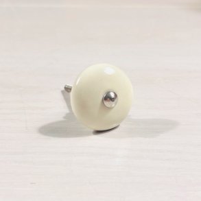 Mbelknop - creme porceln (genbrug)