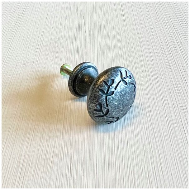 Mbelknop - tin m/bladmnster