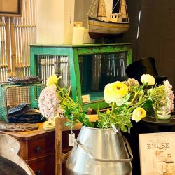 Udstillingsmontre - vintage, grn