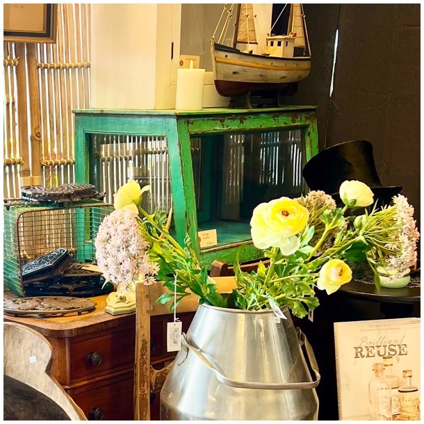 Udstillingsmontre - vintage, grn