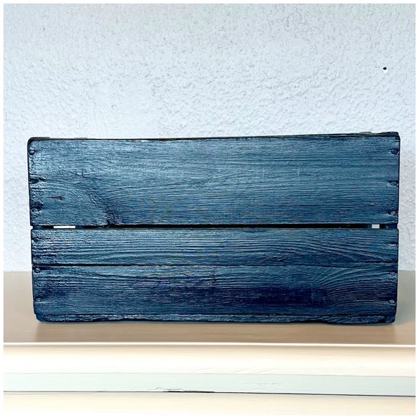 Gl. sodavandskasse - mrkebl m/malkeko 