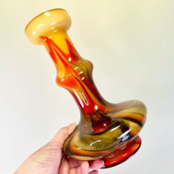 Vase - Empoli, mundblst italiensk vase opaline