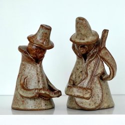 Musikanter i keramik (par)