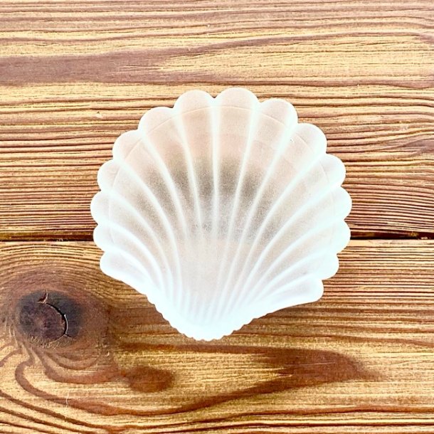 Muslingeskl - lille, matteret glas