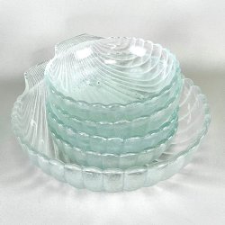 Muslingeskle i matteret glas