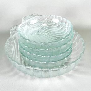 Muslingeskle i matteret glas