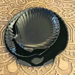 Muslingetallerkener - sort (st a' 3 stk) 