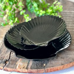 Muslingetallerkener - sort (st a' 3 stk) 