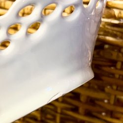 Serveringssk�l - tysk musselmalet med blondekant