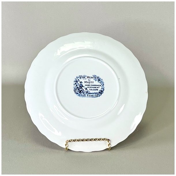 Tallerken 'Myotts The Hunter', engelsk Staffordshire porceln 