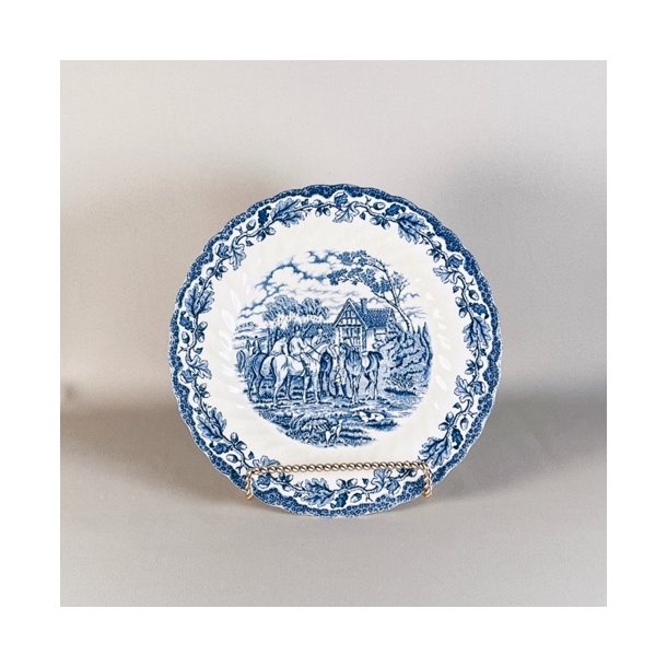 Tallerken 'Myotts Country Life', engelsk Staffordshire porceln 