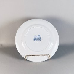 Tallerken 'Myotts Country Life', engelsk Staffordshire porceln 