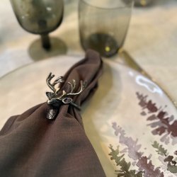 Servietring m/hjort   