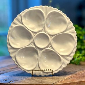 sterstallerken - Crown Devon, cremefarvet