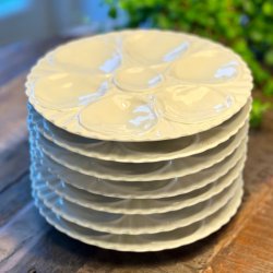 sterstallerken - Crown Devon, cremefarvet