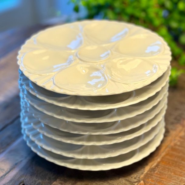 sterstallerken - Crown Devon, cremefarvet