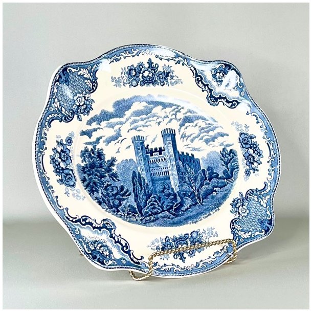 Serveringsfad stort - engelsk porceln, Old Britain Castles