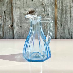 Glaskande til olie/eddike - azurblt glas