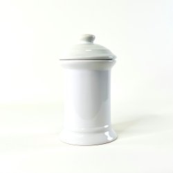 Apotekerkrukke - hvid porcel�n