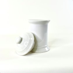 Apotekerkrukke - hvid porcel�n