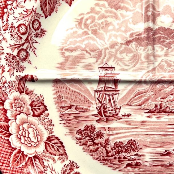 Tallerken, opdelt - 'Lochs of Scotland', Wedgwood porceln
