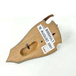 Jagttrof� p� h�ndmalet plade - gr�gr�n