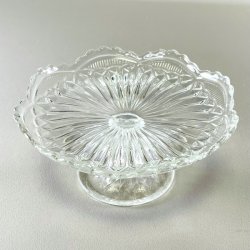 Glasopsats - vintage klart glas