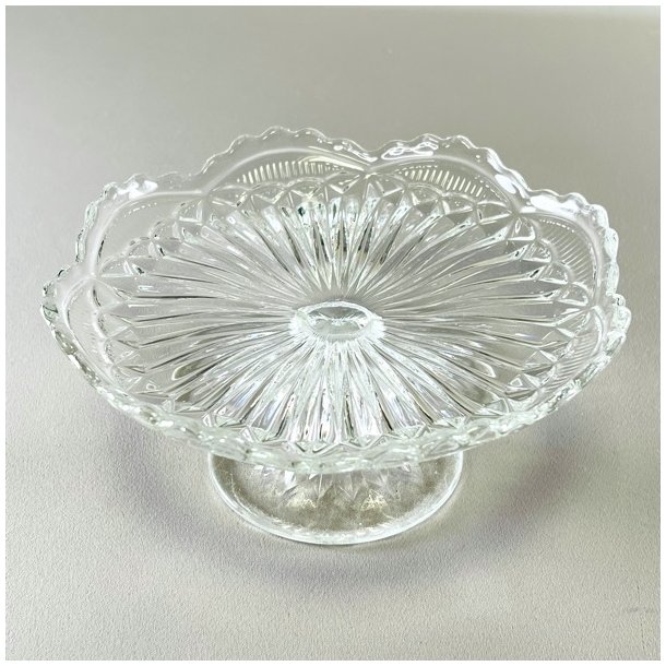 Glasopsats - vintage klart glas