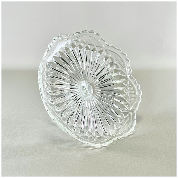 Glasopsats - vintage klart glas