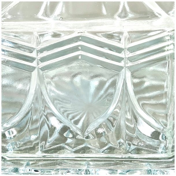 Osteklokke p fad - vintage glas