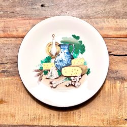 Ostetallerken - retro 