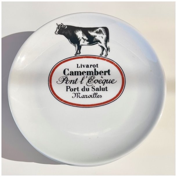 Ostetallerken - fransk m/ostenavne og dyr