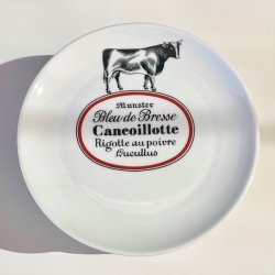 Ostetallerken - fransk m/ostenavne og dyr