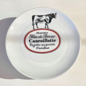 Ostetallerken - fransk m/ostenavne og dyr