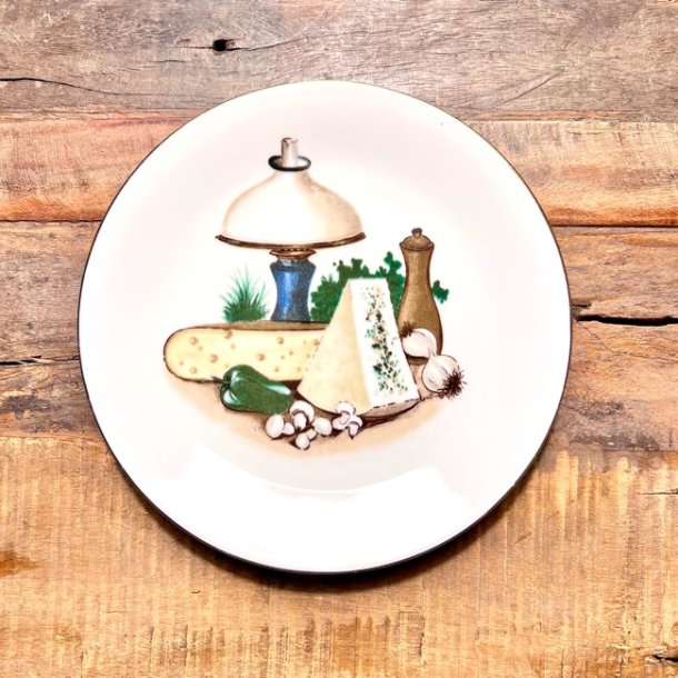 Ostetallerken - retro 