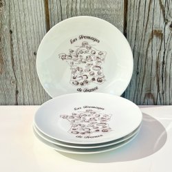 Ostetallerken - fransk les fromages (rund)