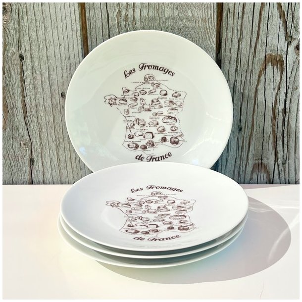 Ostetallerken - fransk les fromages (rund)