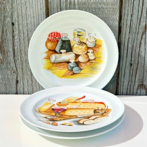 Ostetallerken (st a' 3 stk) - fransk m/forskellige oste 