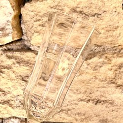 Champagneglas - ottekantede 