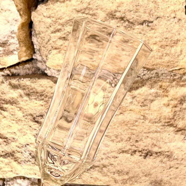 Champagneglas - ottekantede 