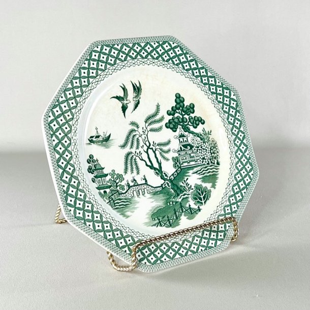 Tallerken ottekantet - 'Willow', J&G Meakin 